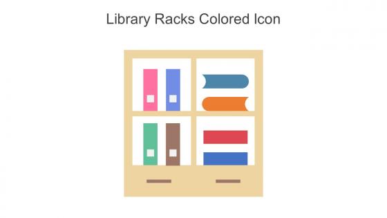 Library Racks Colored Icon In Powerpoint Pptx Png And Editable Eps Format