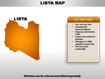 Libya country powerpoint maps