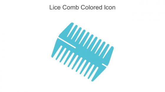 Lice Comb Colored Icon In Powerpoint Pptx Png And Editable Eps Format