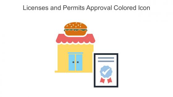 Licenses And Permits Approval Colored Icon In Powerpoint Pptx Png And Editable Eps Format