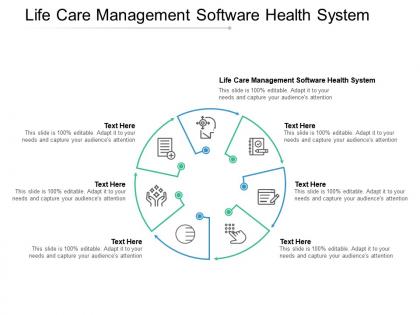 Life care management software health system ppt powerpoint presentation slides example cpb