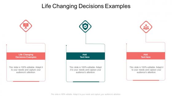 Life Changing Decisions Examples In Powerpoint And Google Slides Cpb