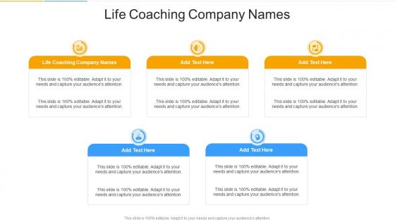 Life Coaching Company Names In Powerpoint And Google Slides Cpb