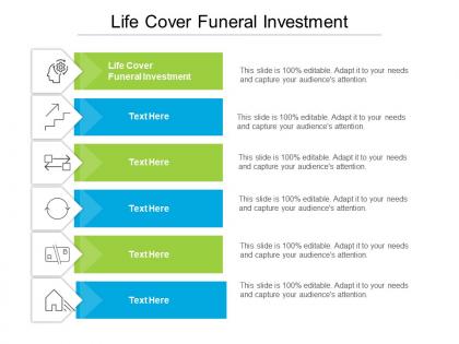 Life cover funeral investment ppt powerpoint presentation summary slide download cpb