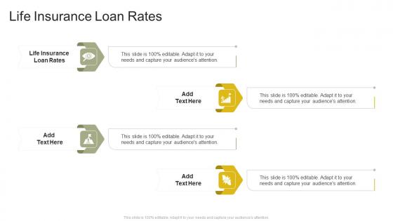 Life Insurance Loan Rates In Powerpoint And Google Slides Cpb