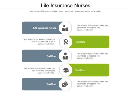 Life insurance nurses ppt powerpoint presentation portfolio templates cpb