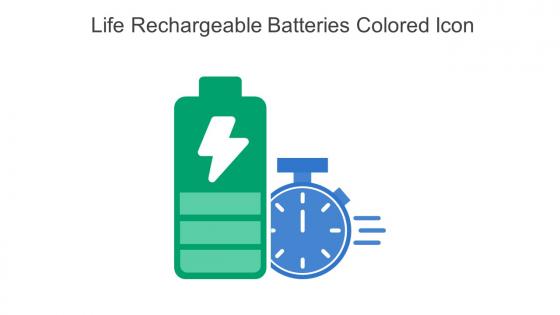 Life Rechargeable Batteries Colored Icon In Powerpoint Pptx Png And Editable Eps Format