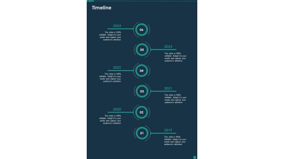 Life Science Examination Project Timeline One Pager Sample Example Document
