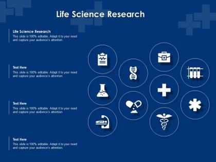 Life science research ppt powerpoint presentation infographic template portfolio
