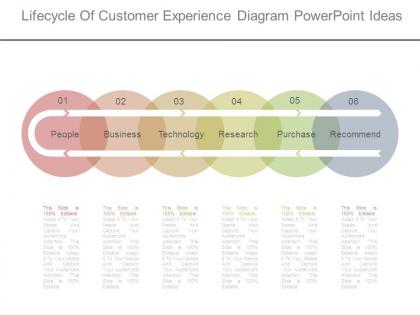 Lifecycle of customer experience diagram powerpoint ideas
