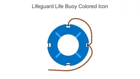 Lifeguard Life Buoy Colored Icon In Powerpoint Pptx Png And Editable Eps Format