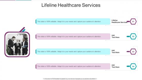 Lifeline Healthcare Services In Powerpoint And Google Slides Cpb
