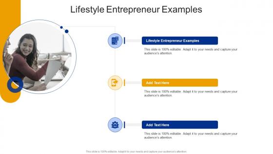 Lifestyle Entrepreneur Examples In Powerpoint And Google Slides Cpb