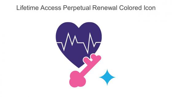 Lifetime Access Perpetual Renewal Colored Icon In Powerpoint Pptx Png And Editable Eps Format
