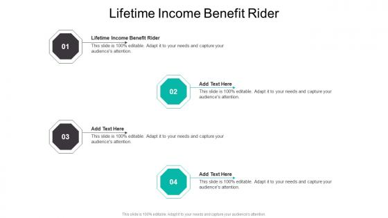 Lifetime Income Benefit Rider In Powerpoint And Google Slides Cpb