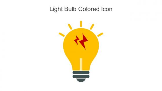 Light Bulb Colored Icon In Powerpoint Pptx Png And Editable Eps Format