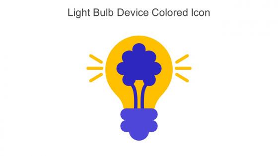 Light Bulb Device Colored Icon In Powerpoint Pptx Png And Editable Eps Format