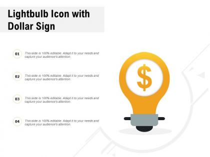 Lightbulb icon with dollar sign