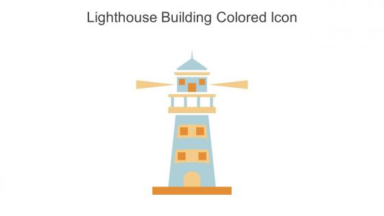 Lighthouse Building Colored Icon In Powerpoint Pptx Png And Editable Eps Format