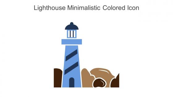 Lighthouse Minimalistic Colored Icon In Powerpoint Pptx Png And Editable Eps Format