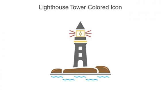 Lighthouse Tower Colored Icon In Powerpoint Pptx Png And Editable Eps Format