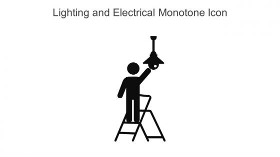 Lighting And Electrical Monotone Icon In Powerpoint Pptx Png And Editable Eps Format