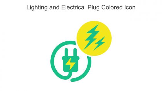 Lighting And Electrical Plug Colored Icon In Powerpoint Pptx Png And Editable Eps Format