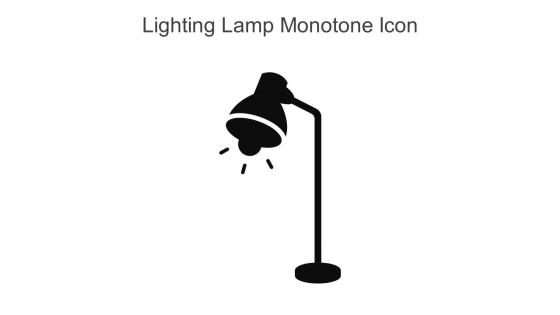 Lighting Lamp Monotone Icon In Powerpoint Pptx Png And Editable Eps Format