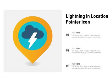 Lightning in location pointer icon