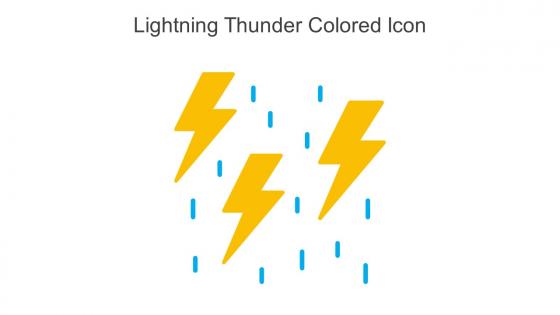 Lightning Thunder Colored Icon In Powerpoint Pptx Png And Editable Eps Format