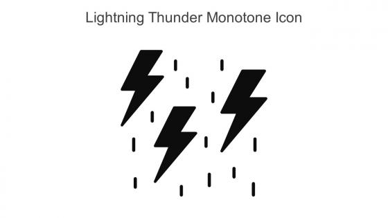 Lightning Thunder Monotone Icon In Powerpoint Pptx Png And Editable Eps Format