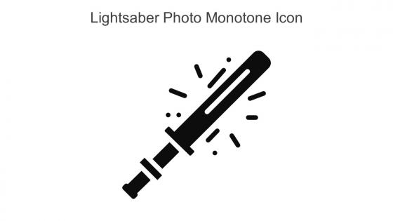 Lightsaber Photo Monotone Icon In Powerpoint Pptx Png And Editable Eps Format