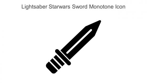 Lightsaber Starwars Sword Monotone Icon In Powerpoint Pptx Png And Editable Eps Format