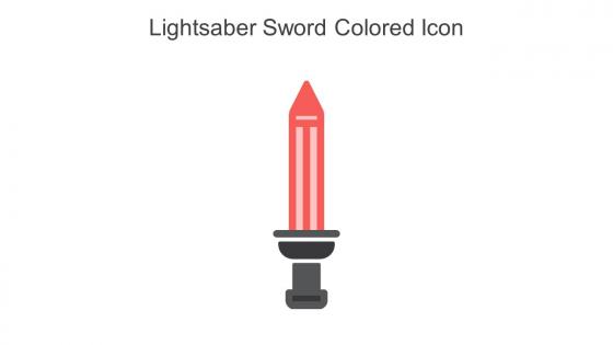 Lightsaber Sword Colored Icon In Powerpoint Pptx Png And Editable Eps Format