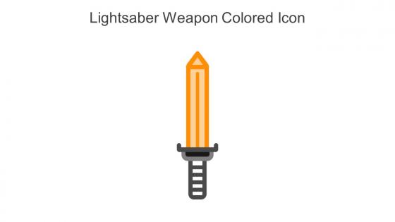 Lightsaber Weapon Colored Icon In Powerpoint Pptx Png And Editable Eps Format