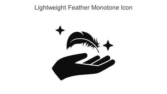 Lightweight Feather Monotone Icon In Powerpoint Pptx Png And Editable Eps Format