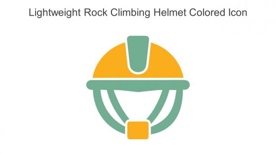 Lightweight Rock Climbing Helmet Colored Icon In Powerpoint Pptx Png And Editable Eps Format