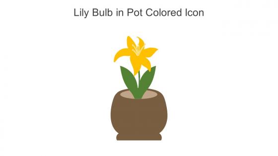 Lily Bulb In Pot Colored Icon In Powerpoint Pptx Png And Editable Eps Format