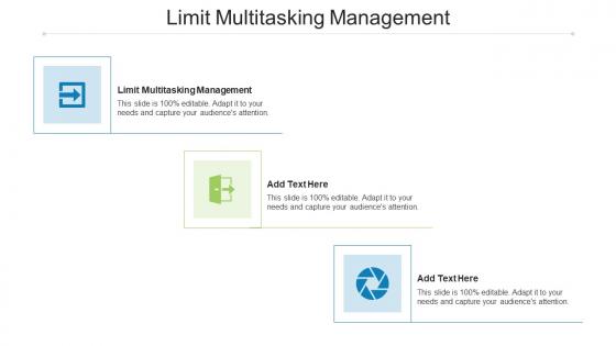 Limit Multitasking Management In Powerpoint And Google Slides Cpb