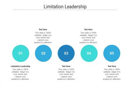 Limitation leadership ppt powerpoint presentation ideas grid cpb