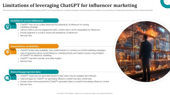 Limitations Of Leveraging ChatGPT For Influencer OpenAI ChatGPT To Transform Business ChatGPT SS