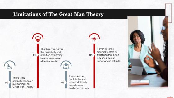 Limitations Of The Great Man Theory Training Ppt