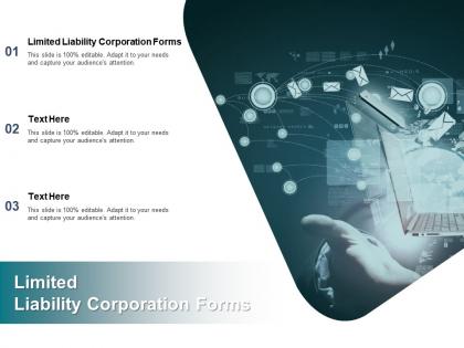 Limited liability corporation forms ppt powerpoint presentation ideas visuals cpb