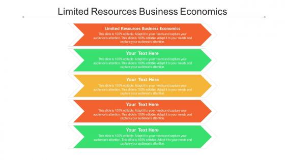 Limited resources business economics ppt powerpoint presentation infographics smartart cpb