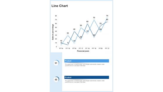 Line Chart Consulting Proposal One Pager Sample Example Document