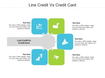 Line credit vs credit card ppt powerpoint presentation infographics graphics cpb