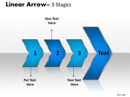 Linear arrow 3 stages 23