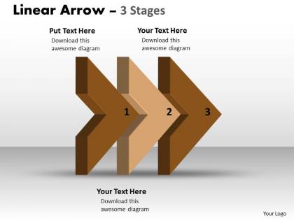Linear arrow 3 stages 26