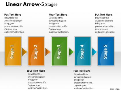 Linear arrow 5 stages 2 45