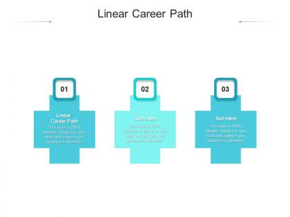 Linear career path ppt powerpoint presentation inspiration templates cpb